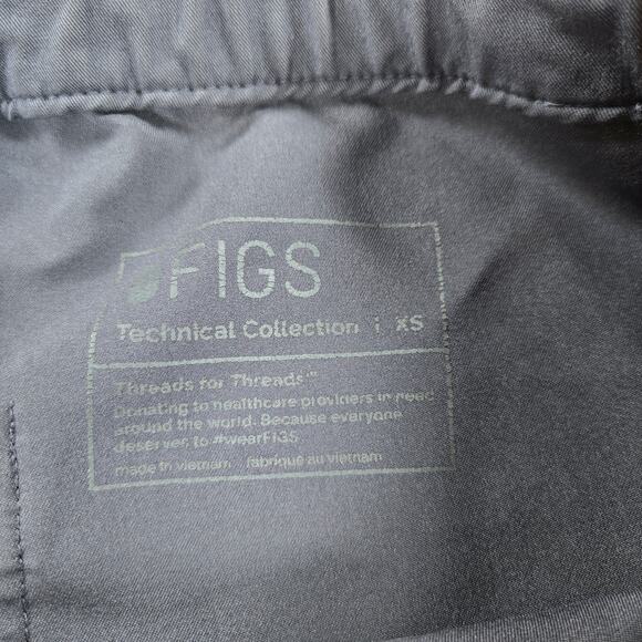 Figs Medical Healthcare Cairo Charcoal Scrub Pants Men's Size XS - Picture 3 of 7